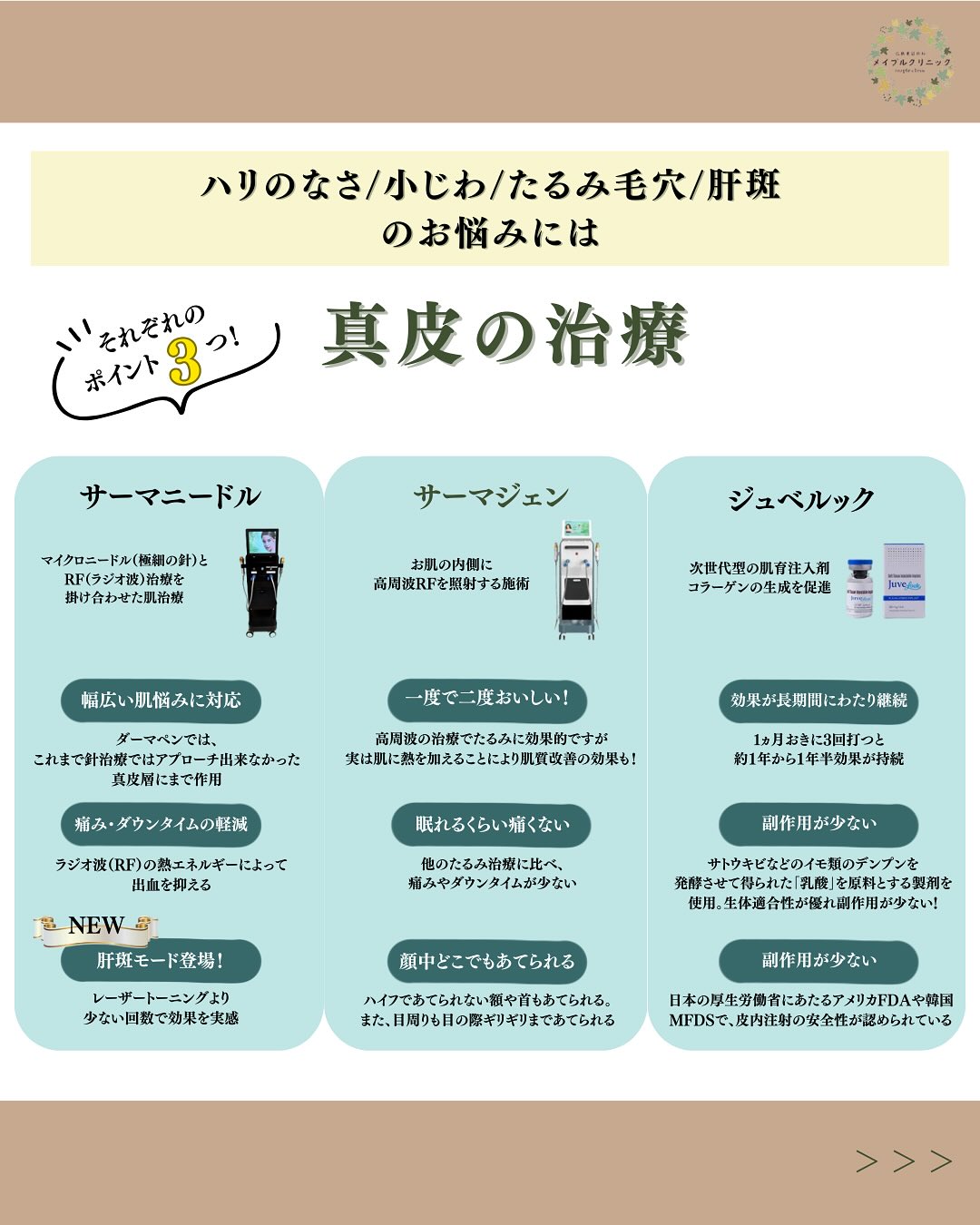 真皮の治療