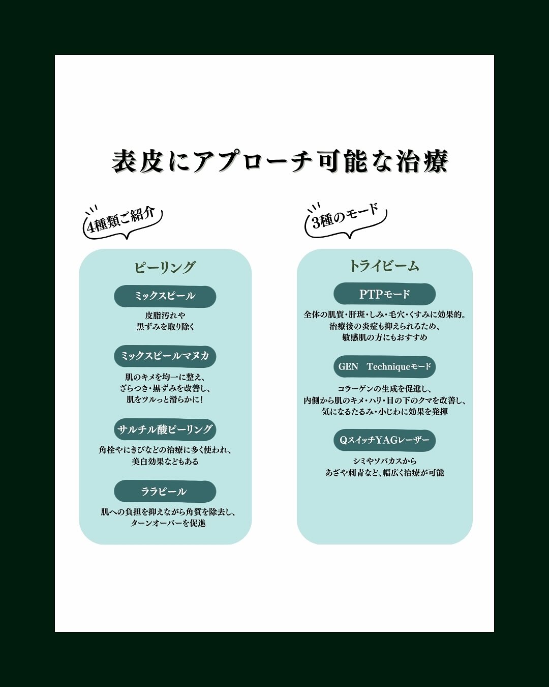 表皮にアプローチ